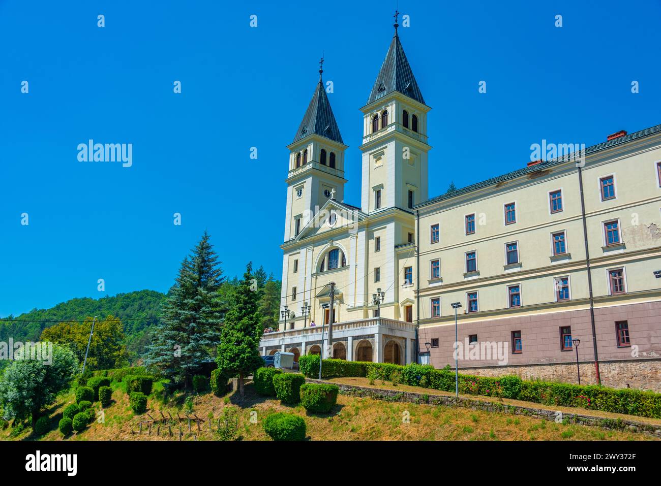 Franziskanerkloster Kraljeva Sutjeska in Bosnien und Herzegowina Stockfoto
