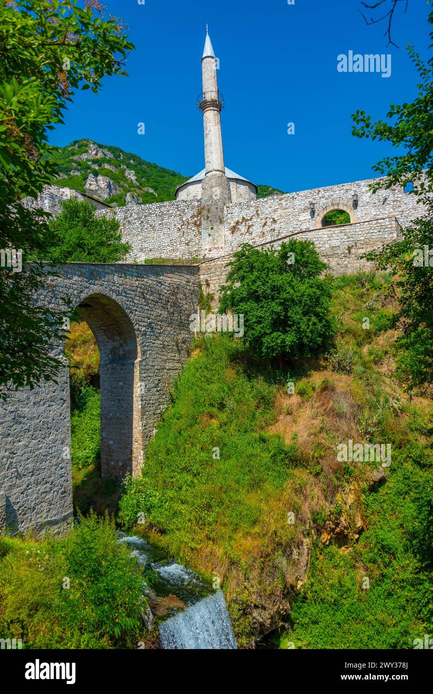 Die Festung Travnik in Bosnien und Herzegowina Stockfoto