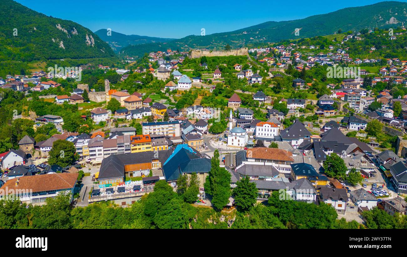 Die Festung Jajce in Bosnien und Herzegowina Stockfoto