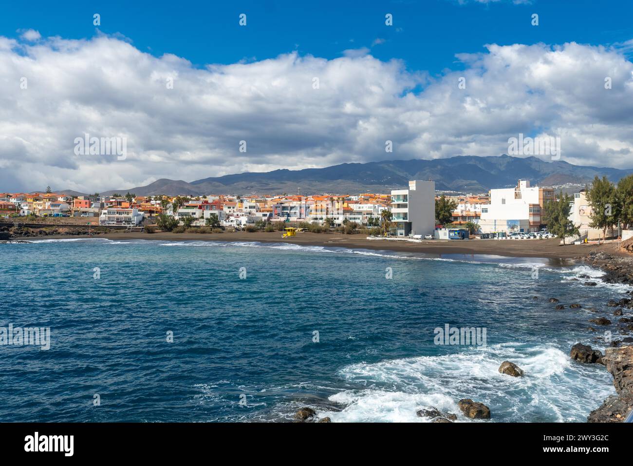 Der wunderschöne Strand von La Garita (Telde), Gran Canaria, Kanarische Inseln Stockfoto