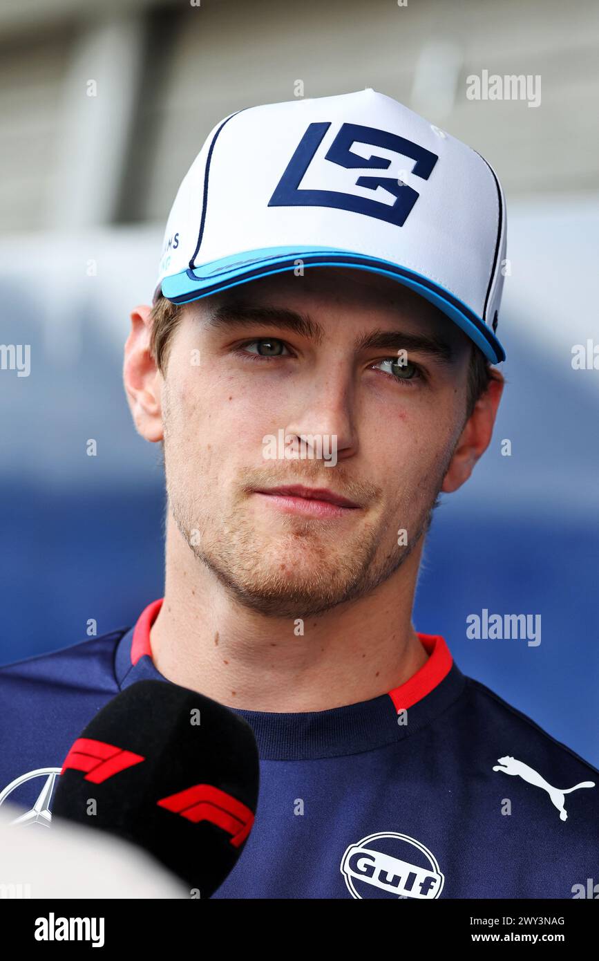 Suzuka, Japan. April 2024. Logan Sargeant (USA) Williams Racing. Formel-1-Weltmeisterschaft, Rd 4, großer Preis von Japan, Donnerstag, 4. April 2024. Suzuka, Japan. Quelle: James Moy/Alamy Live News Stockfoto