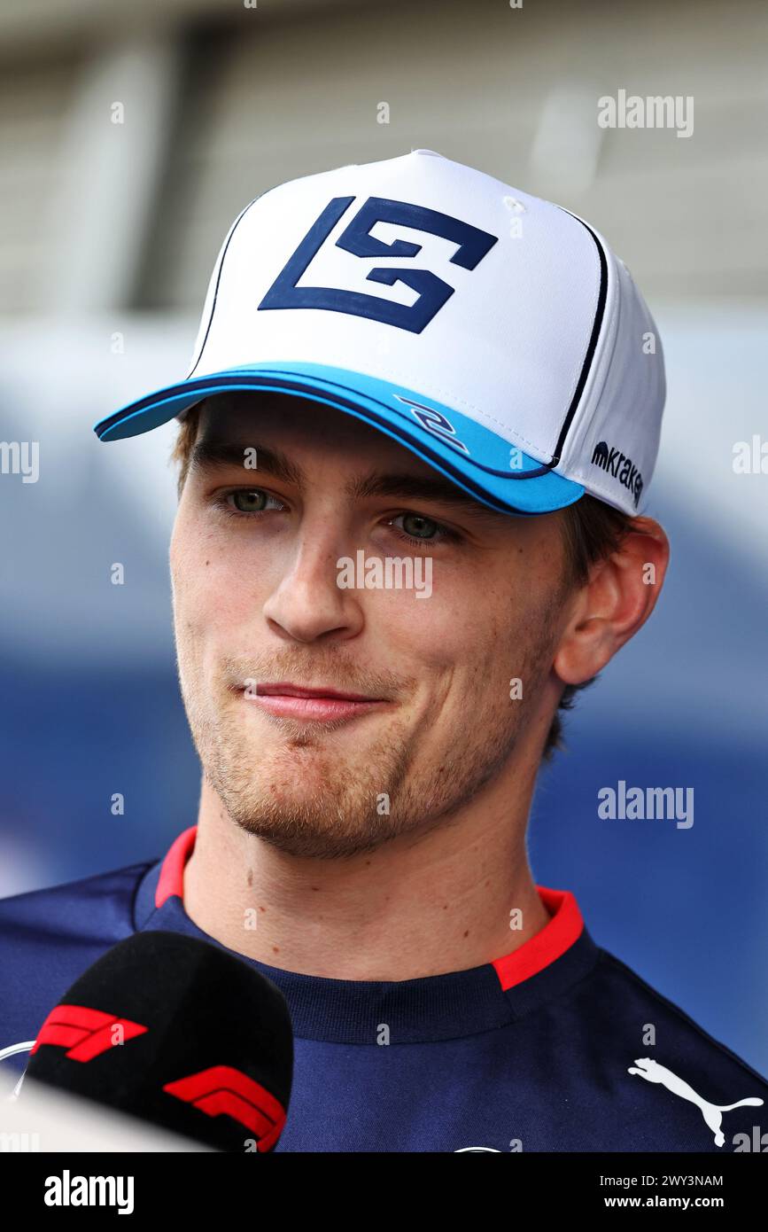 Suzuka, Japan. April 2024. Logan Sargeant (USA) Williams Racing. Formel-1-Weltmeisterschaft, Rd 4, großer Preis von Japan, Donnerstag, 4. April 2024. Suzuka, Japan. Quelle: James Moy/Alamy Live News Stockfoto