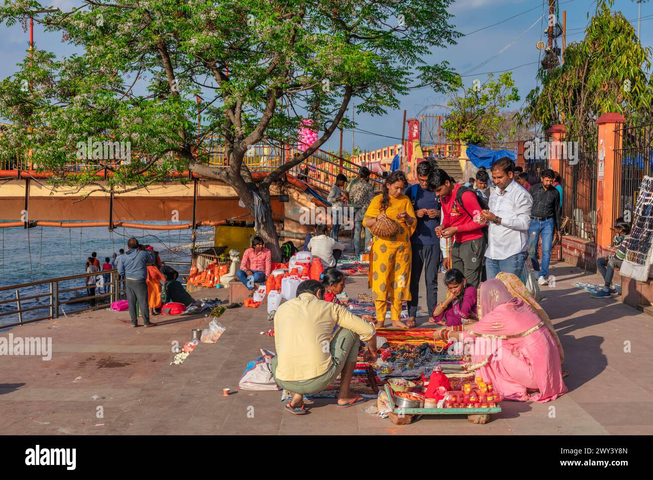 Straßenhandel, Haridwar, Uttarakhand, Indien Stockfoto