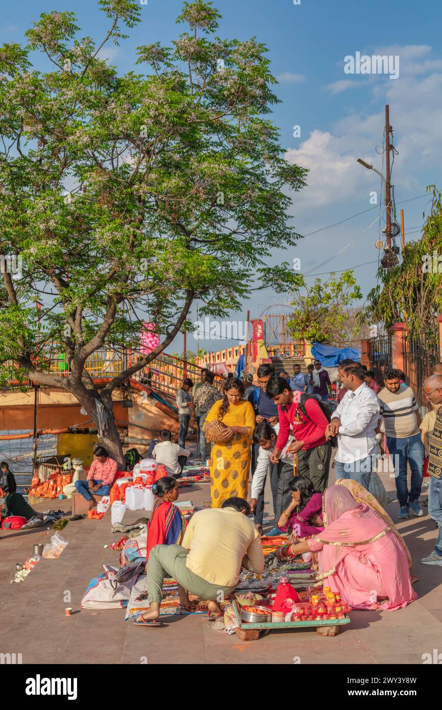 Straßenhandel, Haridwar, Uttarakhand, Indien Stockfoto