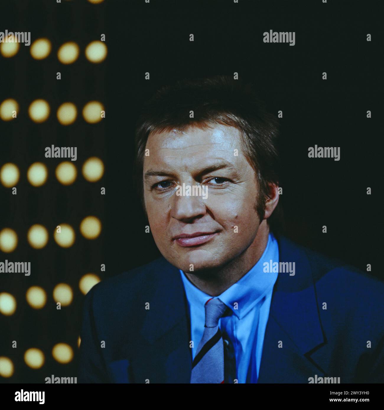 Meine Gäste und ich, Show, Talk und Musik, ARD, 1982, ein Abend mit Moderator und Kabarettist Werner Schneyder und Gäste, Bild: Werner Schneyder, österreichischer Kabarettist, Moderator, Liedtexter und Autor Stockfoto