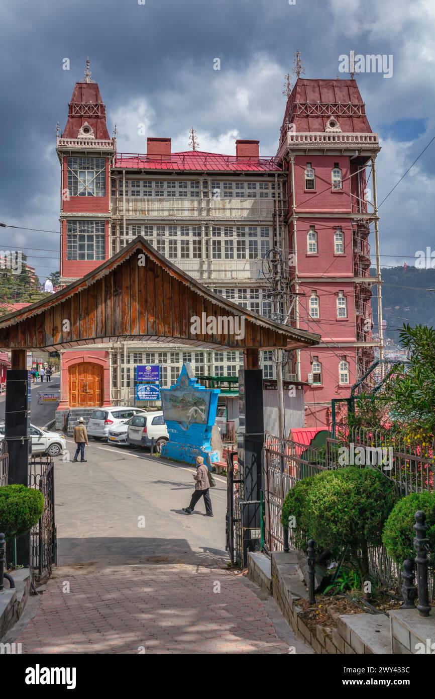 Eisenbahngebäude, 1897, Shimla, Himachal Pradesh, Indien Stockfoto