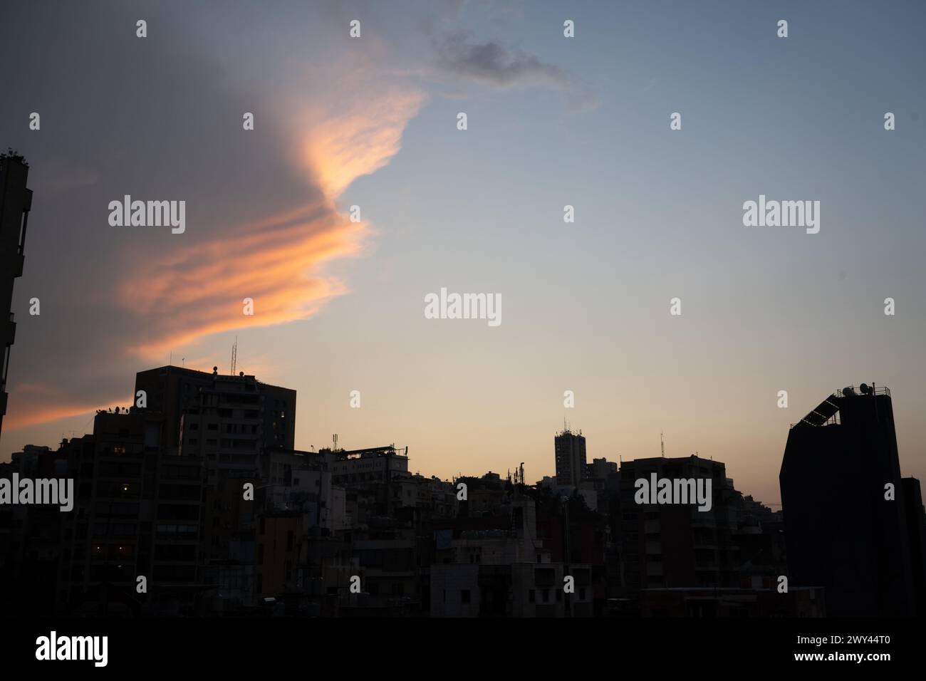 Die Skyline von Beirut, Libanon Stockfoto