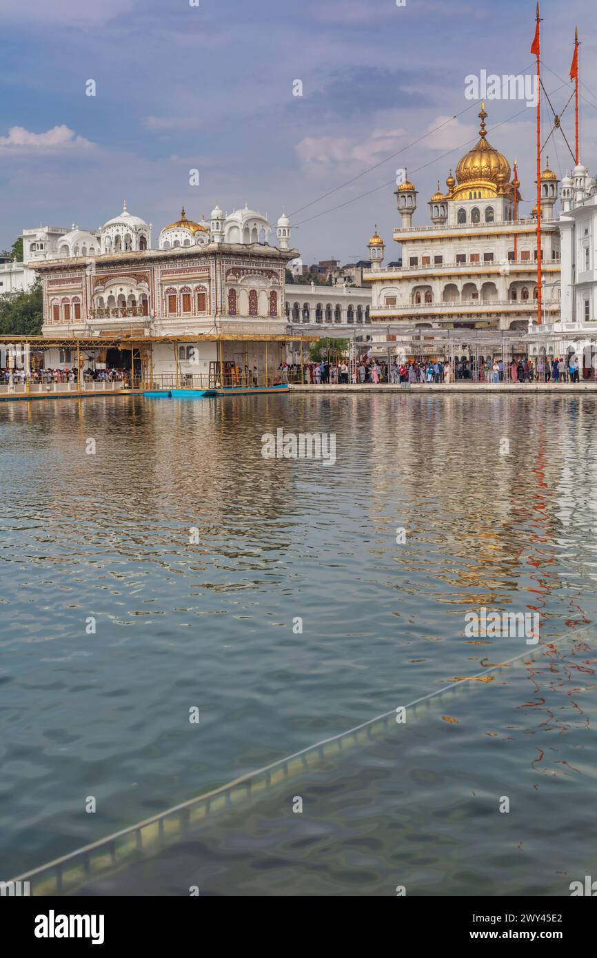 Golden Temple Complex, Amritsar, Punjab, Indien Stockfoto