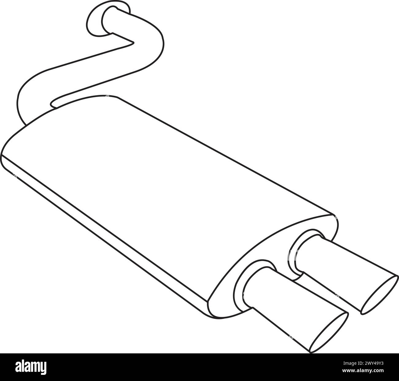 Auto-Auspuff-Symbol Vektor-Illustration Symbol Design Stock Vektor