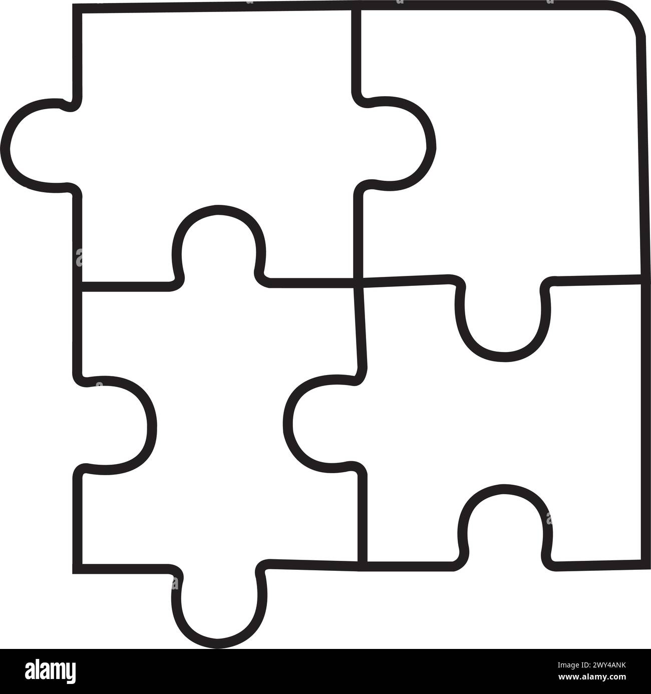 Puzzle Symbol Vektor Illustration Symbol Design Stock Vektor