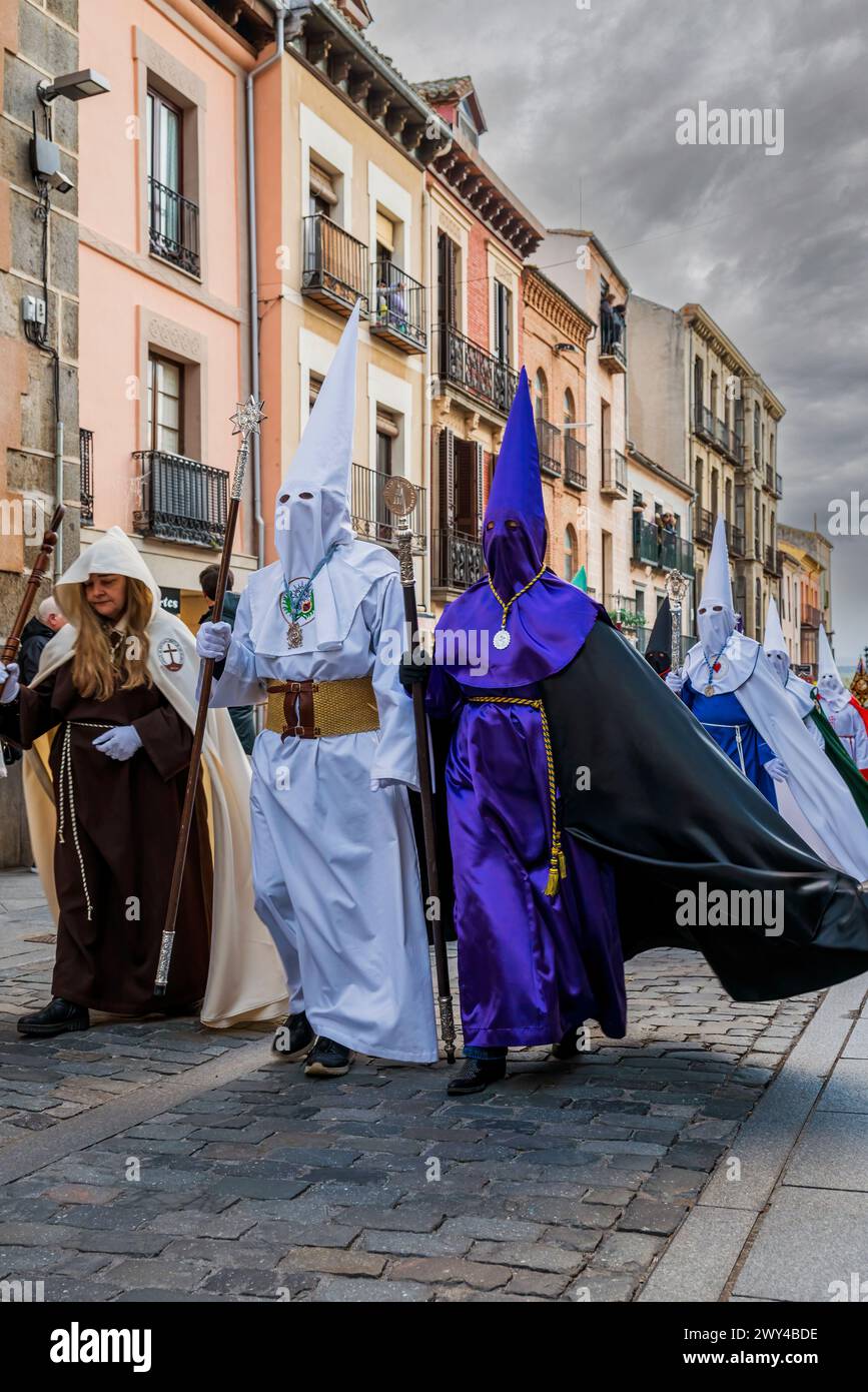 Karfreitagsprozession während der Karwoche (Semana Santa), Avila, Kastilien und Leon, Spanien Stockfoto