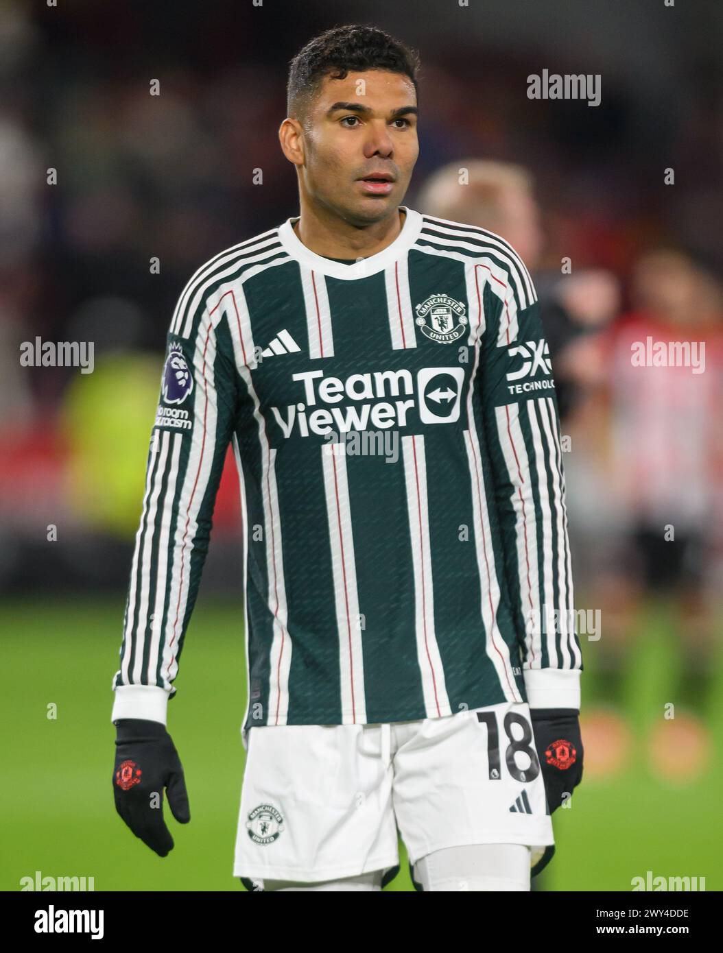 London, Großbritannien. 30. März 2024. 30. März 2024 - Brentford gegen Manchester United - Premier League - GTECH Community Stadium. Casimero von Manchester United im Kampf gegen Brentford. Bildnachweis: Mark Pain/Alamy Live News Stockfoto