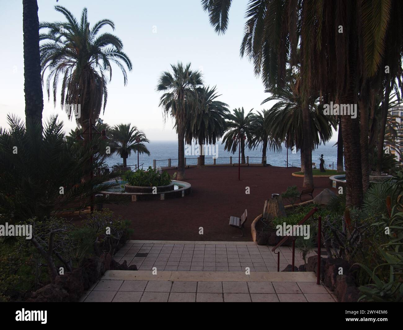 Mirador Dulce Maria Loynaz (Puerto de la Cruz, Teneriffa, Kanarische Inseln, Spanien) Stockfoto