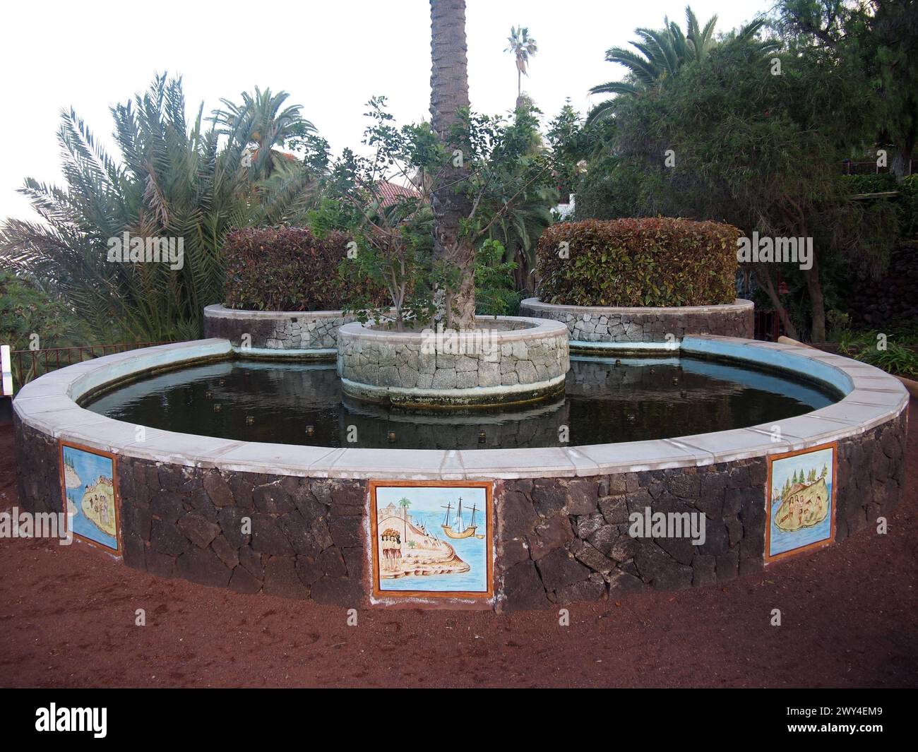 Mirador Dulce Maria Loynaz (Puerto de la Cruz, Teneriffa, Kanarische Inseln, Spanien) Stockfoto