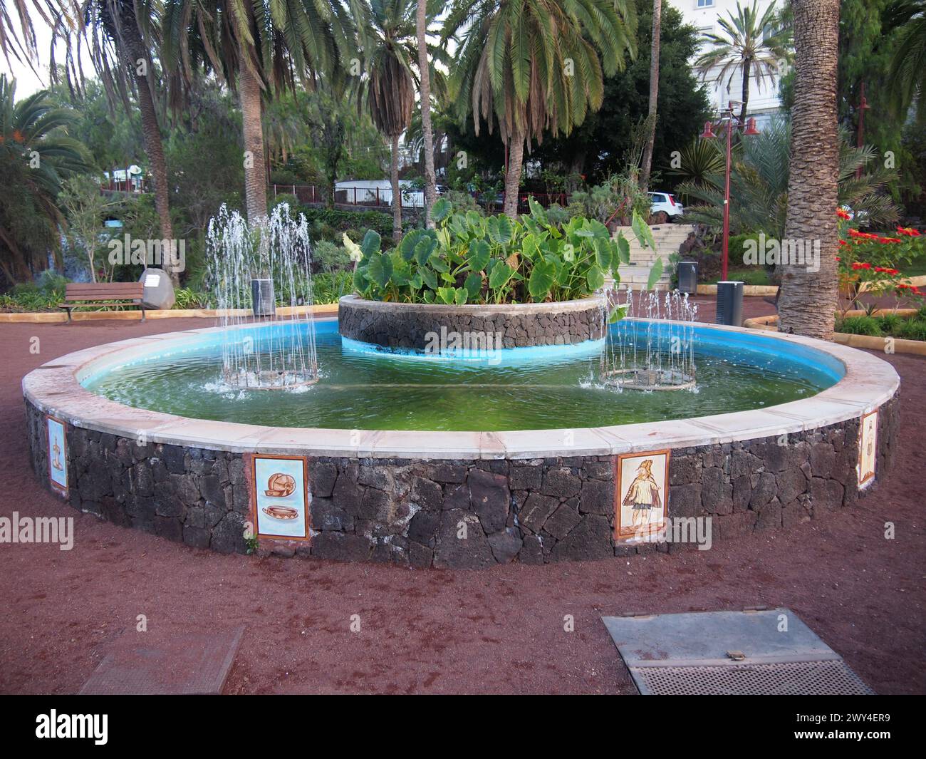 Mirador Dulce Maria Loynaz (Puerto de la Cruz, Teneriffa, Kanarische Inseln, Spanien) Stockfoto
