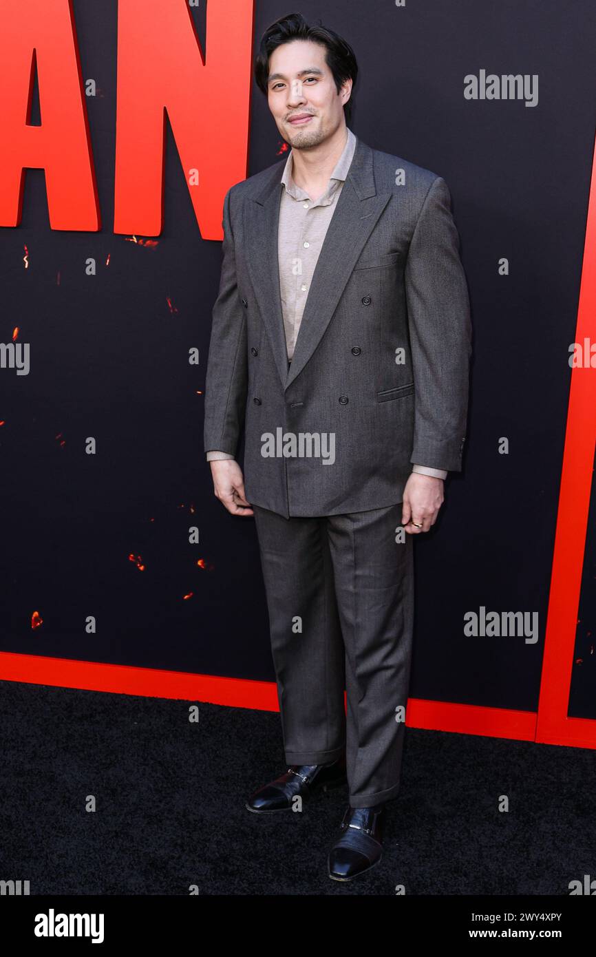 HOLLYWOOD, LOS ANGELES, KALIFORNIEN, USA - APRIL 03: Desmond Chiam kommt zur Los Angeles Premiere von Universal Pictures 'Monkey man', die am 3. April 2024 im TCL Chinese Theatre IMAX in Hollywood, Los Angeles, Kalifornien, USA stattfindet. (Foto: Xavier Collin/Image Press Agency) Stockfoto