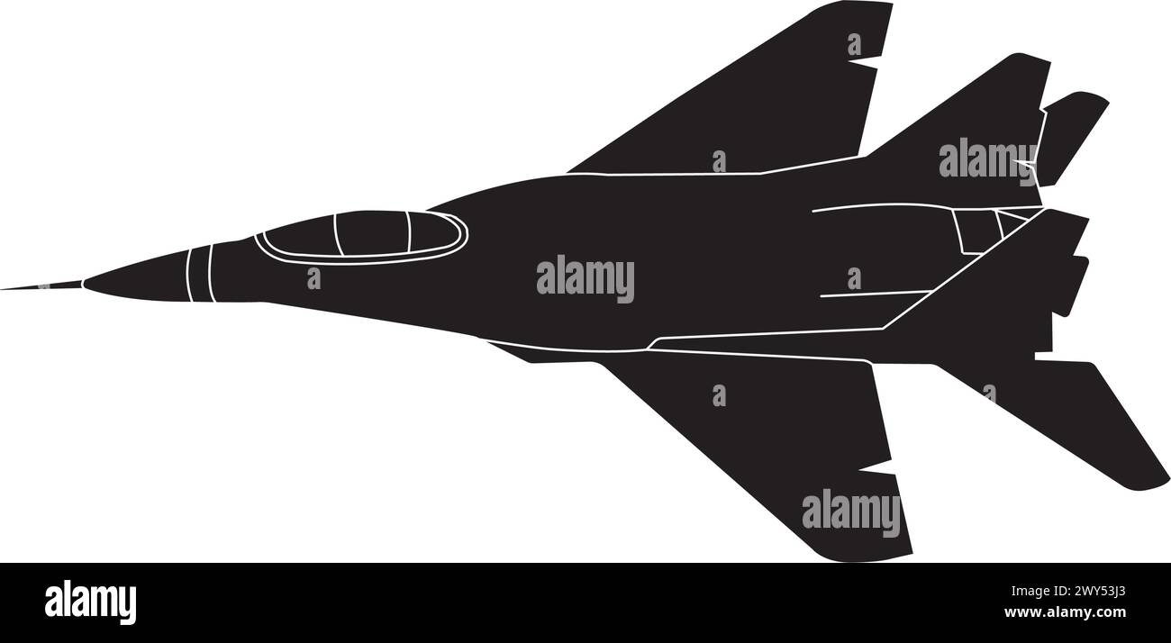 Kampfflugzeug Symbol Vektor Illustration Symbol Design Stock Vektor