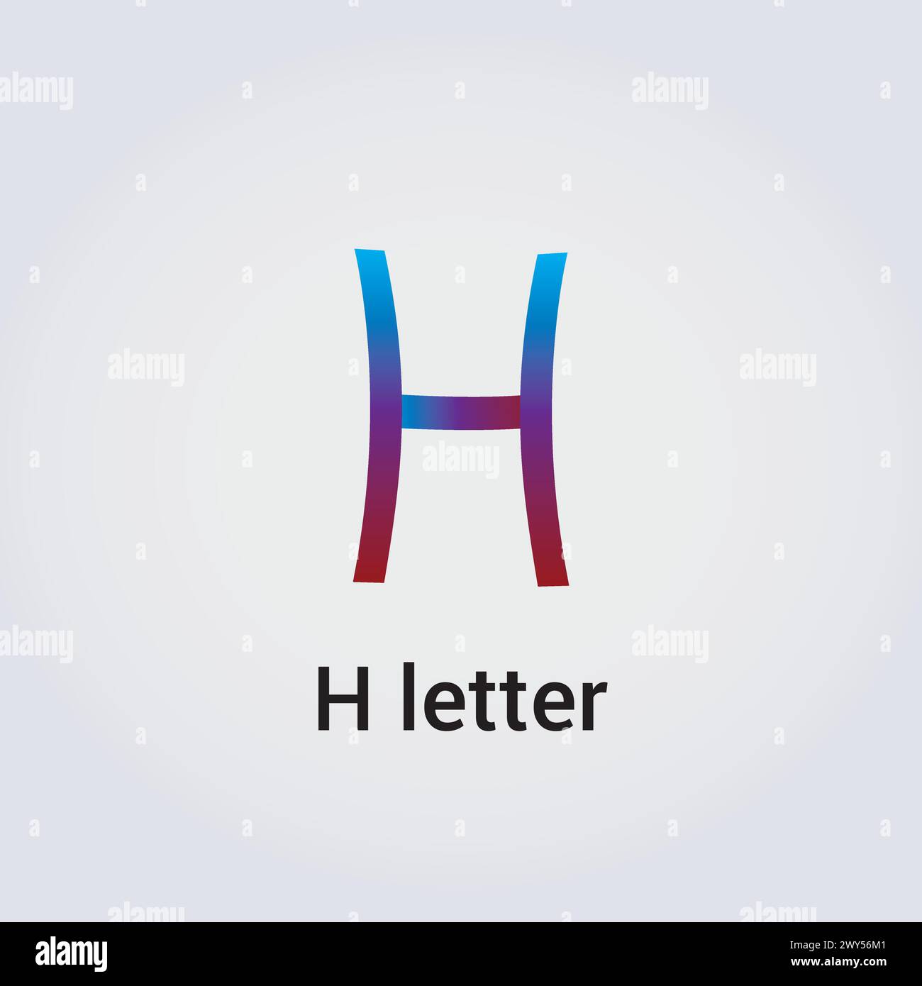 H Letter Icon Design einzelne isolierte Logo Design Marke Corporate Identity Regenbogenfarben editierbare Vorlage Vektor Monogramm Emblem Illustration Marke Stock Vektor
