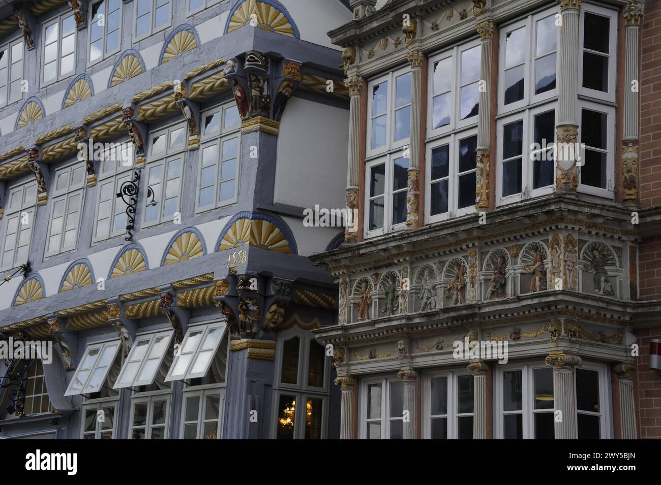 Bedeutende Bilder der Innenstadt von Hameln, Deutschland Stockfoto