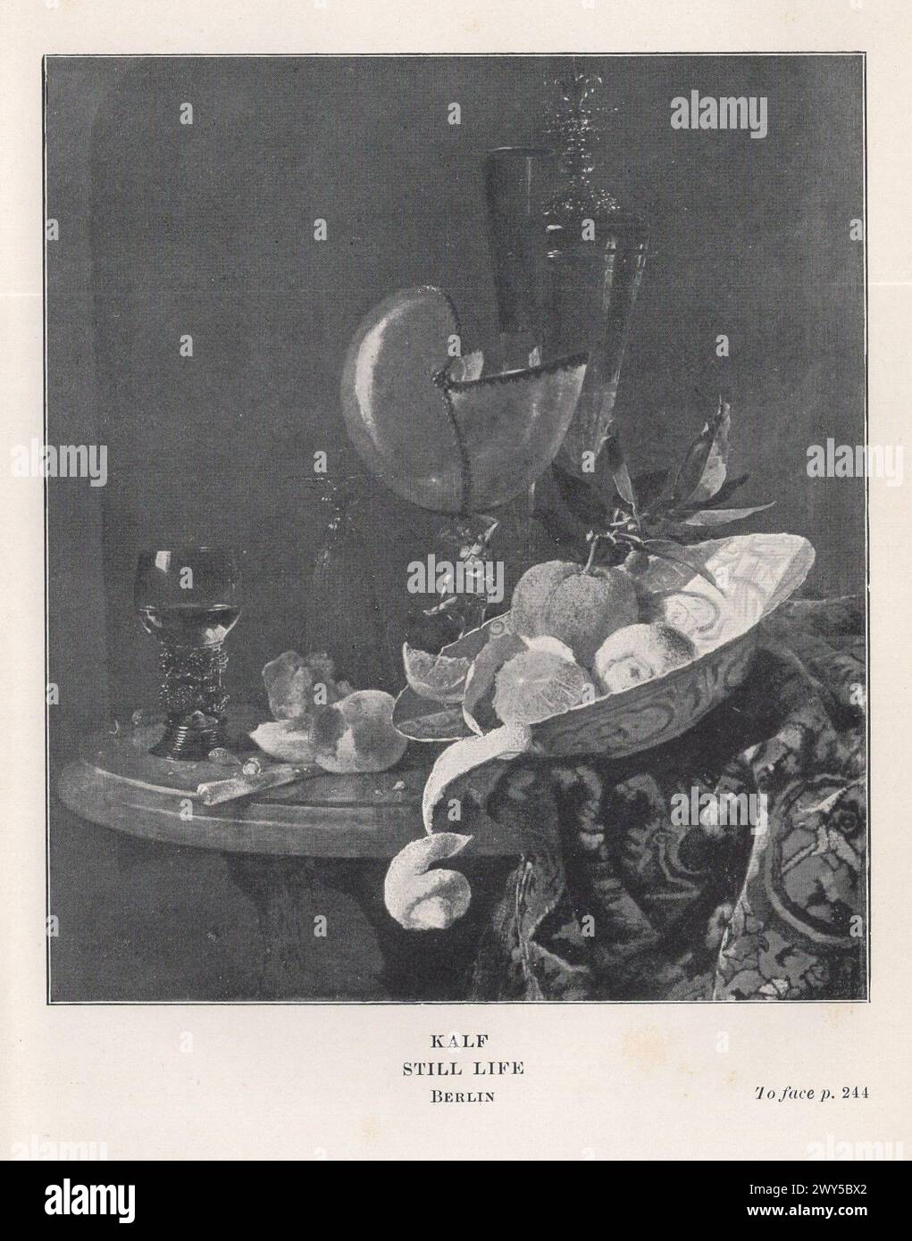 Große Meister der niederländischen und flämischen Malerei von W. Done übersetzt von Margaret L. Clarke , London : Duckworth and Co. New York : Charles Scribners Söhne 1909 / Kalf : Stillleben, Berlin Stockfoto