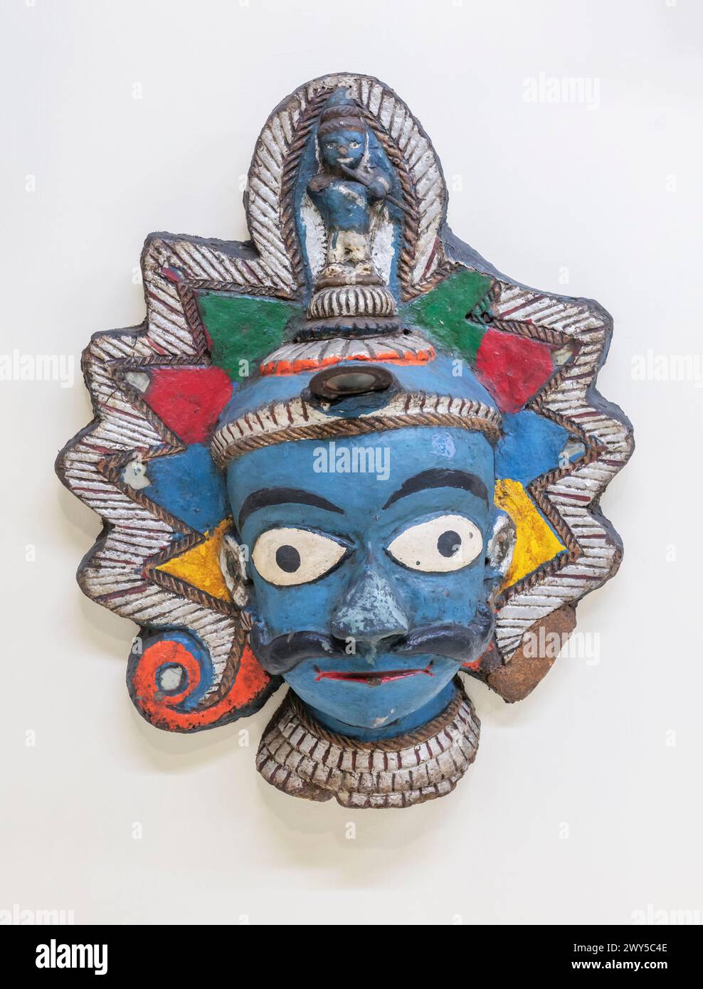 Kinhal Holzpuppe, Karnataka, National Crafts Museum, Neu-Delhi, Indien Stockfoto