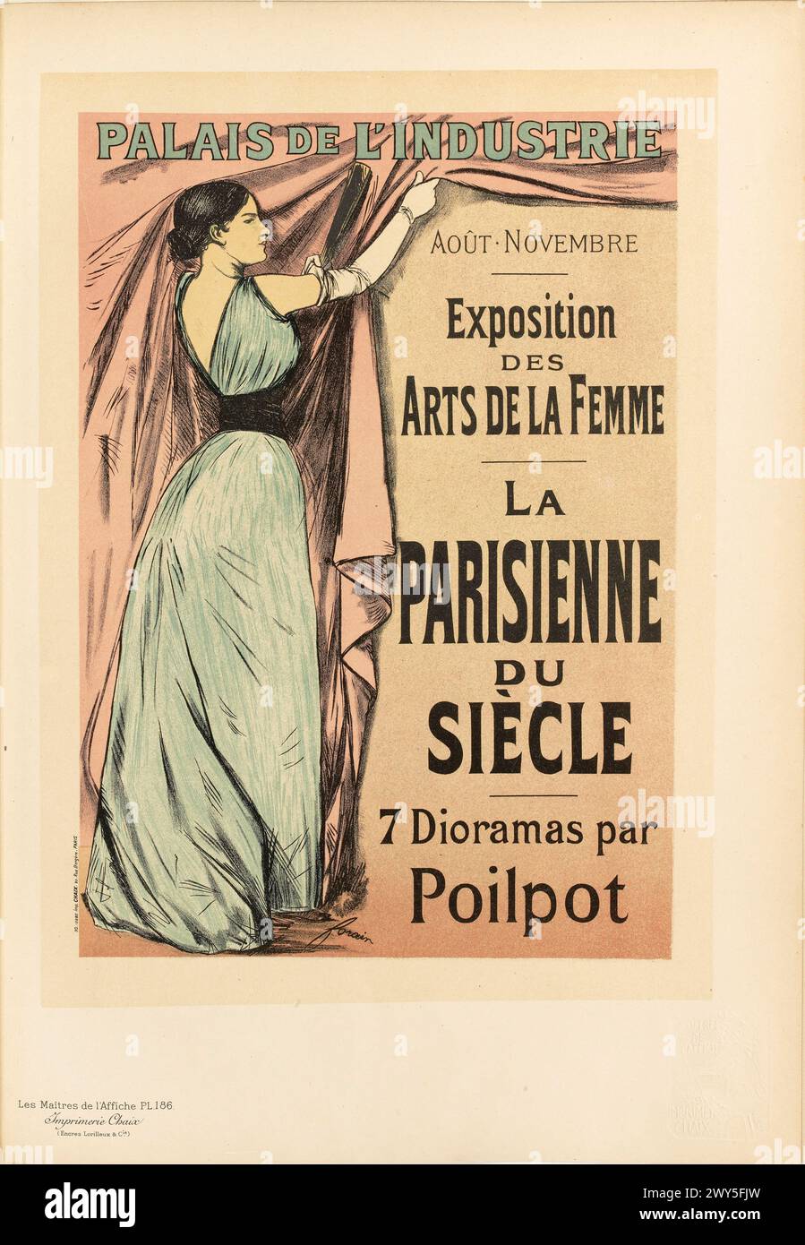 Poster 186 in Les Maîtres de l'Affiche Jean-Louis Forain Stockfoto