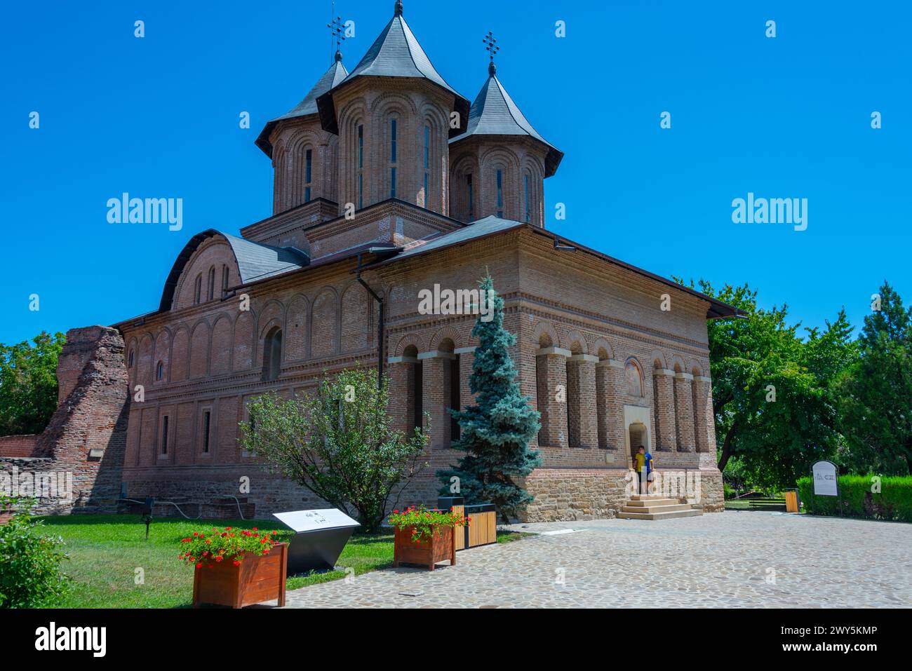 Die große Königliche Kirche in der rumänischen Stadt Targoviste Stockfoto