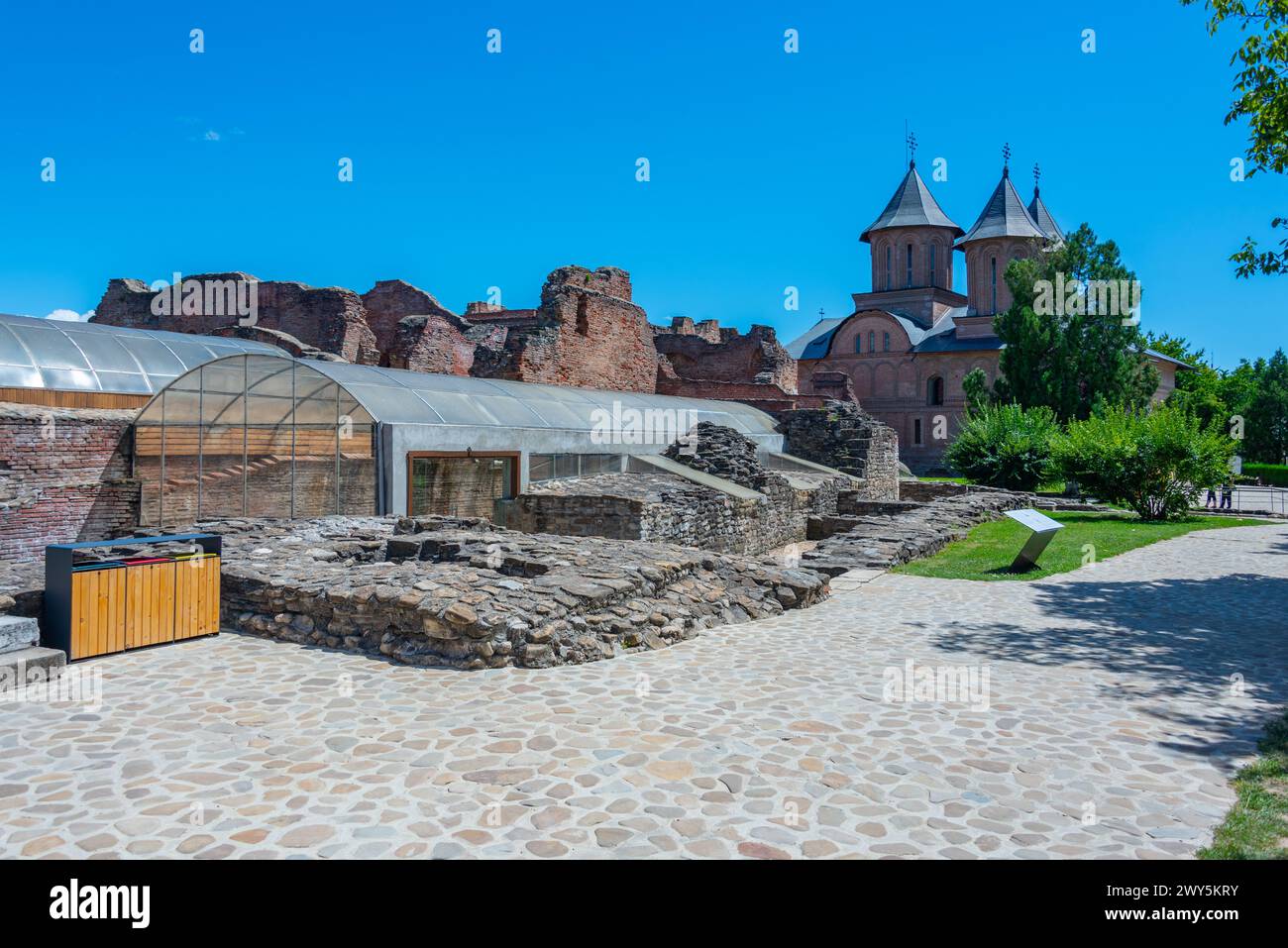 Der königliche Hof von Targoviste in Rumänien Stockfoto