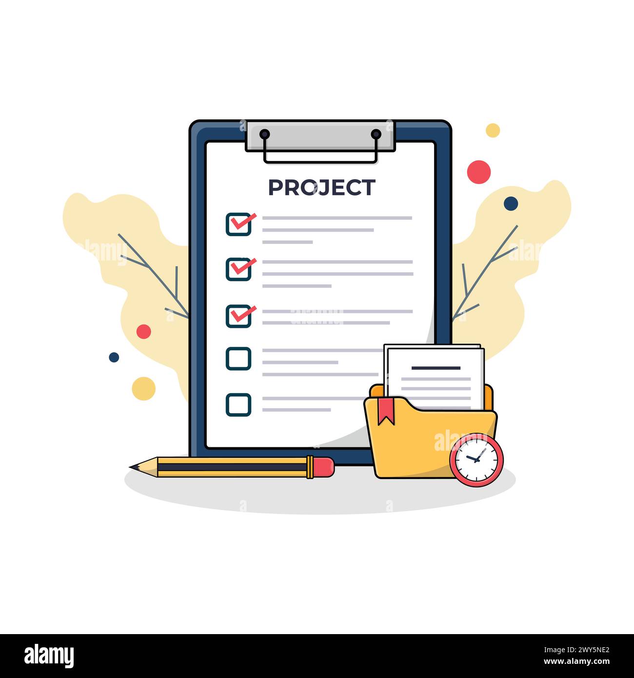 Project Management Konzept Vektor-Illustration Stock Vektor