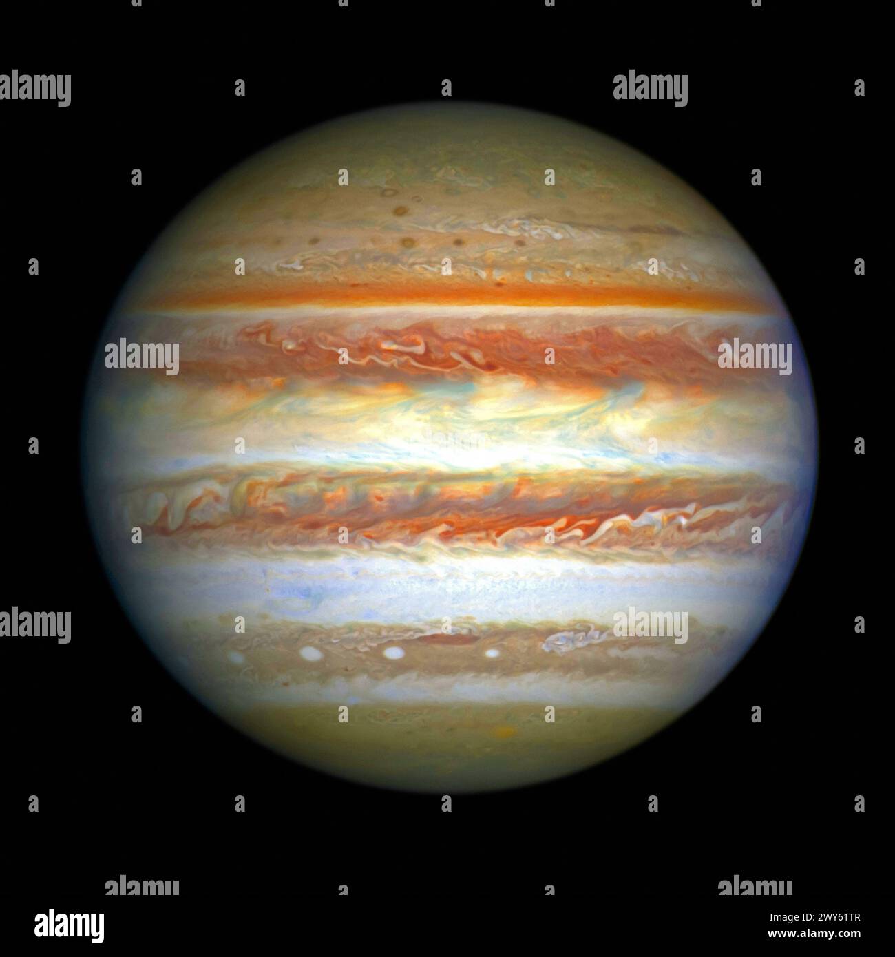 Planet Saturn. Digitale Bildverbesserung durch die NASA Stockfoto Planet Saturn. Digitale Bildverbesserung durch die NASA Stockfoto