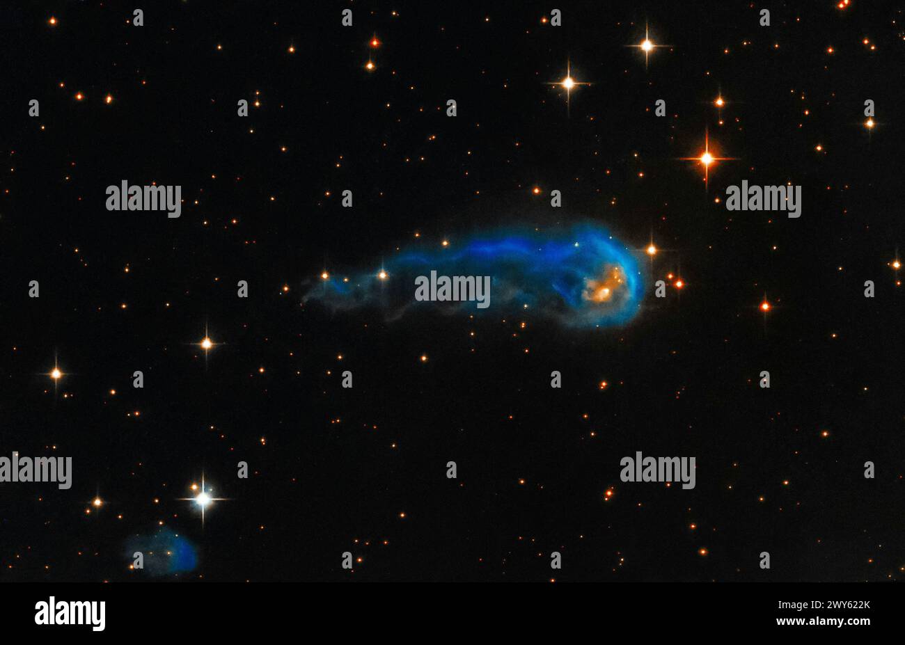 Interstellares Gas und Staub. Digitale Bildverbesserung durch die NASA Stockfoto