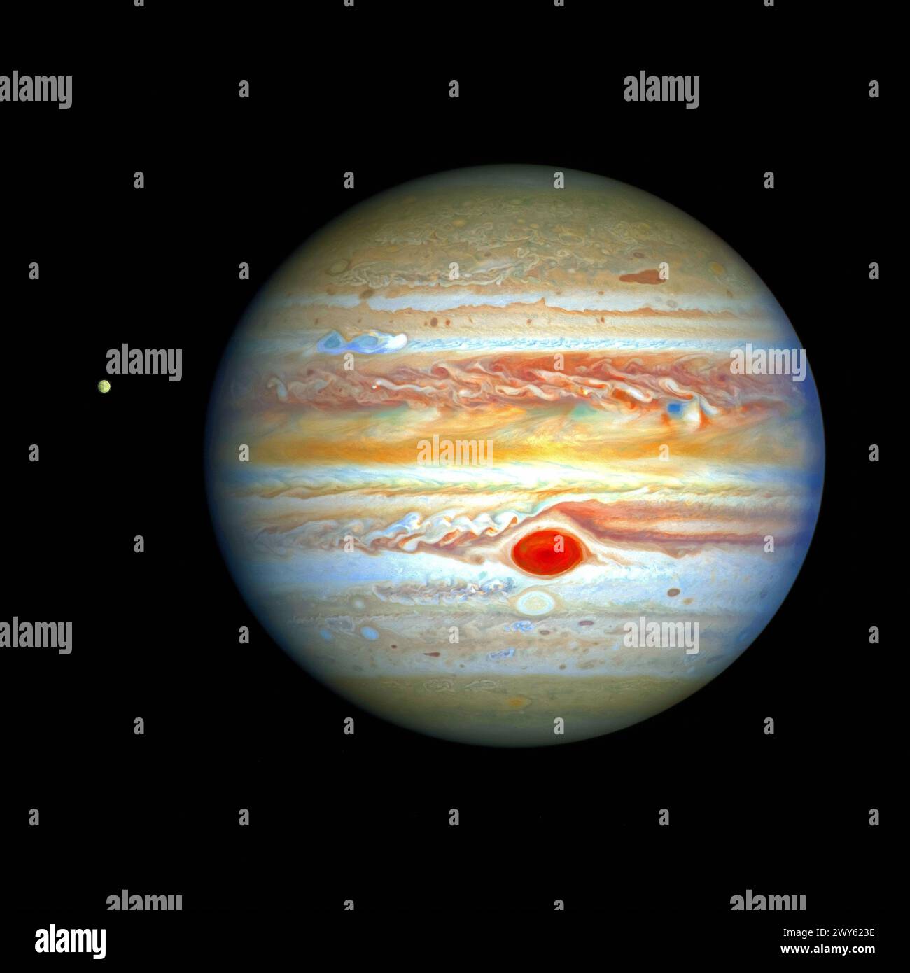 Planet Saturn. Digitale Bildverbesserung durch die NASA Stockfoto Planet Saturn. Digitale Bildverbesserung durch die NASA Stockfoto