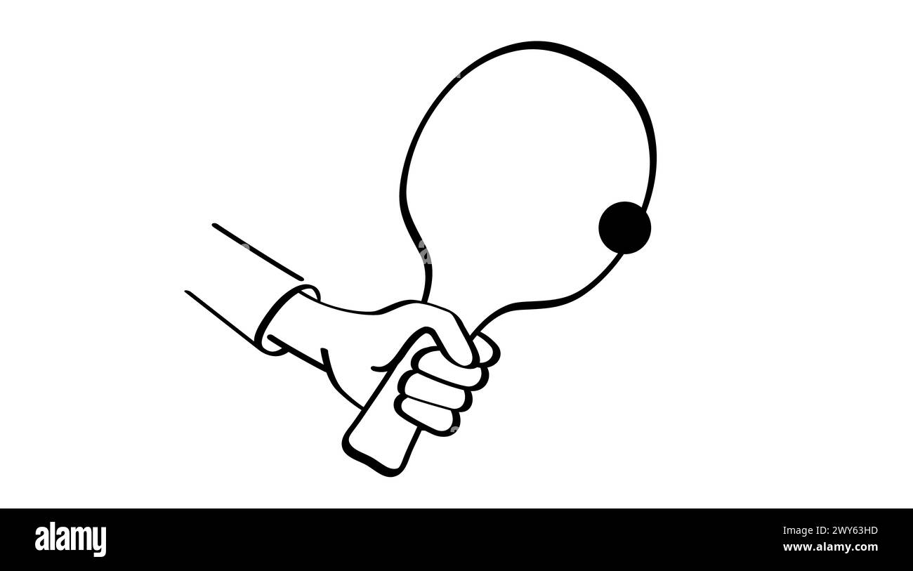 World Tischtennis Day. Tischtennis- und Paddelsymbol. Pingpong-Spots. Tischtennis und Schläger- und Ballspiel. Tischtennisschläger und Bälle. Tischtennisspiel Stockfoto