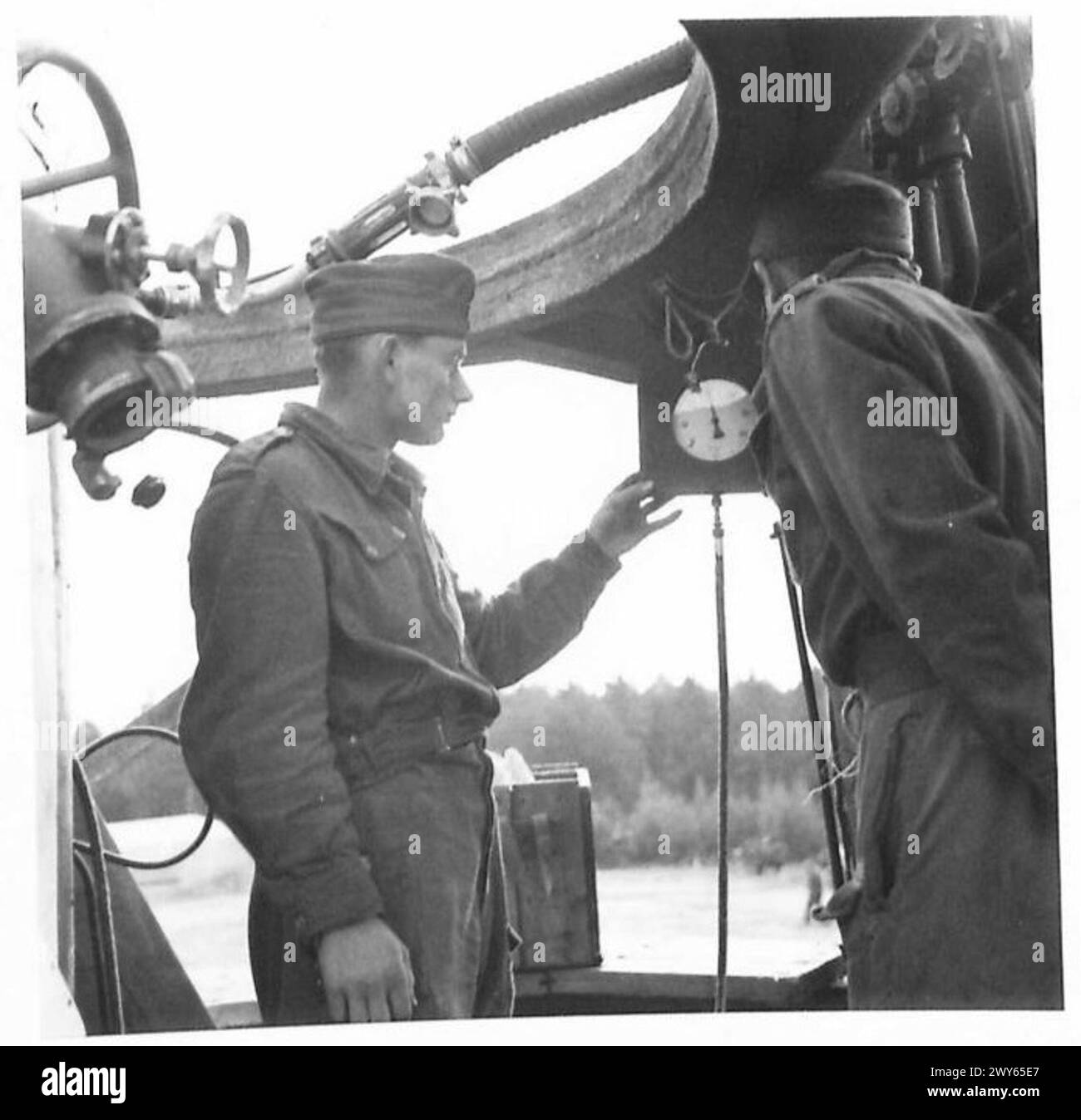 Die britische Rheinarmee operierte von 1944 bis 1946 in Nordwesteuropa und überwachte die Besatzung, den Wiederaufbau und die Sicherheit nach dem Zweiten Weltkrieg Stockfoto