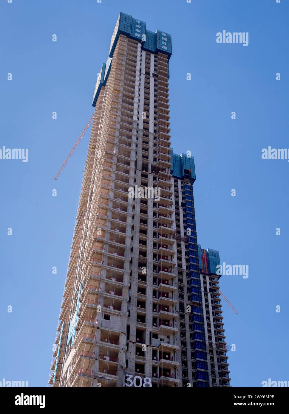 China, Guandong, Dongguan Bau Wolkenkratzer Stockfoto