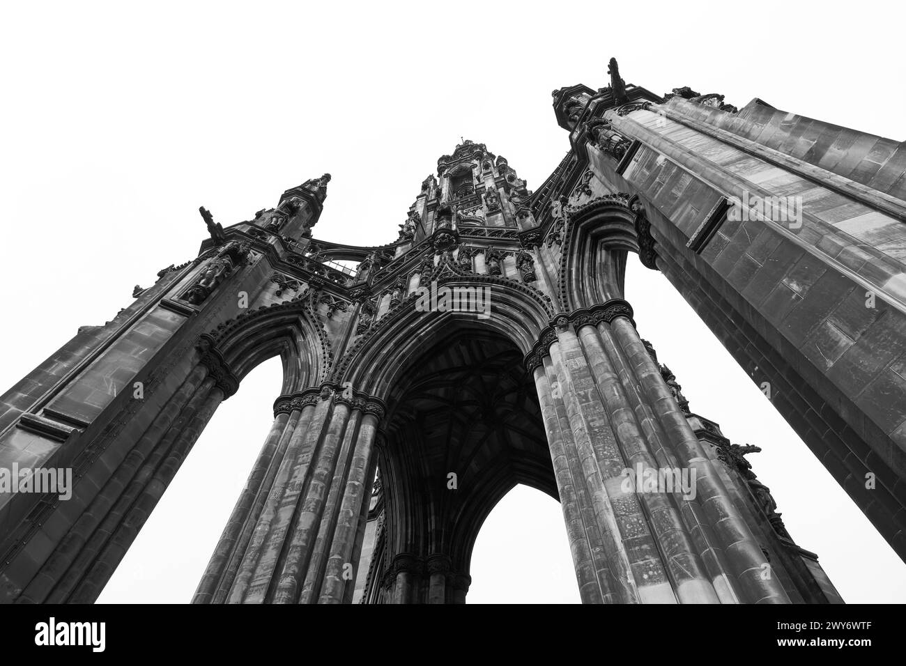 Das Scott Monument in Edinburgh, Schottland, Großbritannien Stockfoto