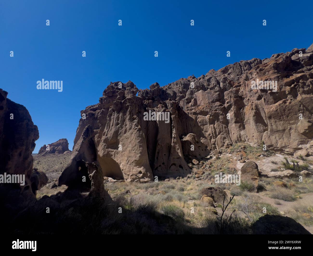 Loch im Wall Trail im Mojave National Preserve, Kalifornien, USA Stockfoto