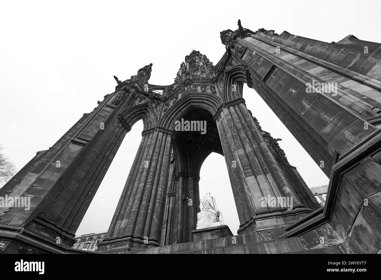 Das Scott Monument in Edinburgh, Schottland, Großbritannien Stockfoto