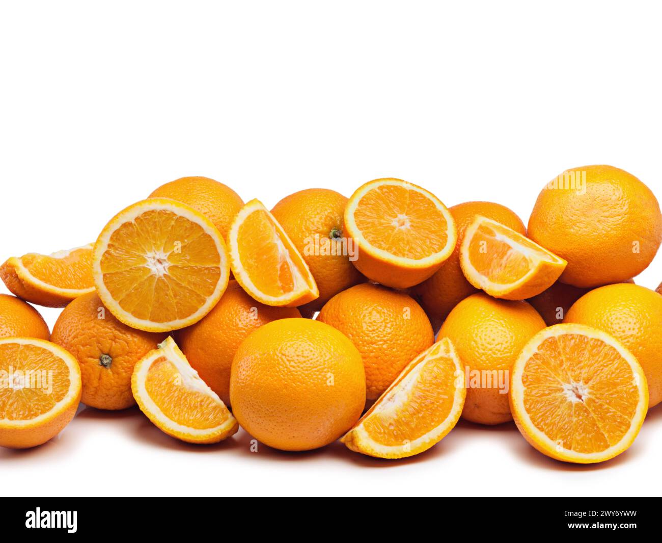 Orange, Vitamin C und Zitrusfrüchte mit niemand im Studio für ...