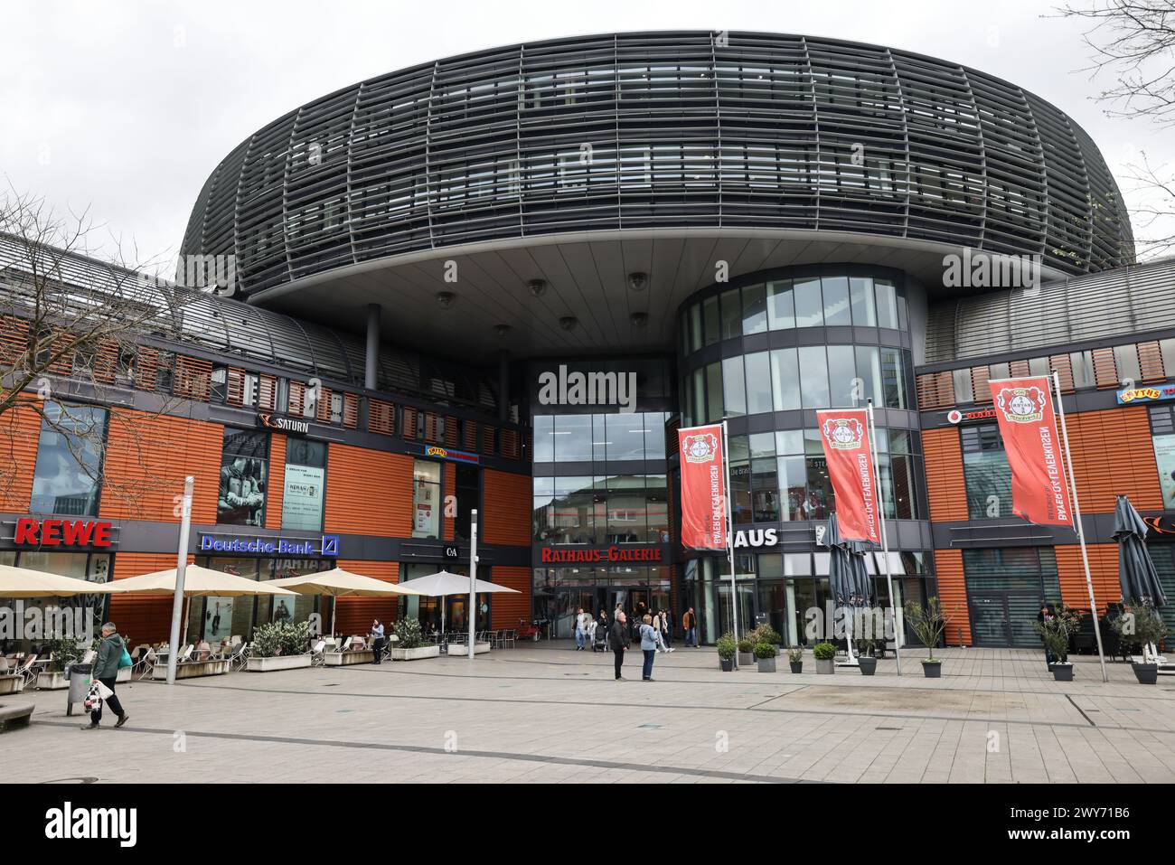 Leverkusen, Deutschland. April 2024. Das Rathaus in Leverkusen. Quelle: Oliver Berg/dpa/Alamy Live News Stockfoto