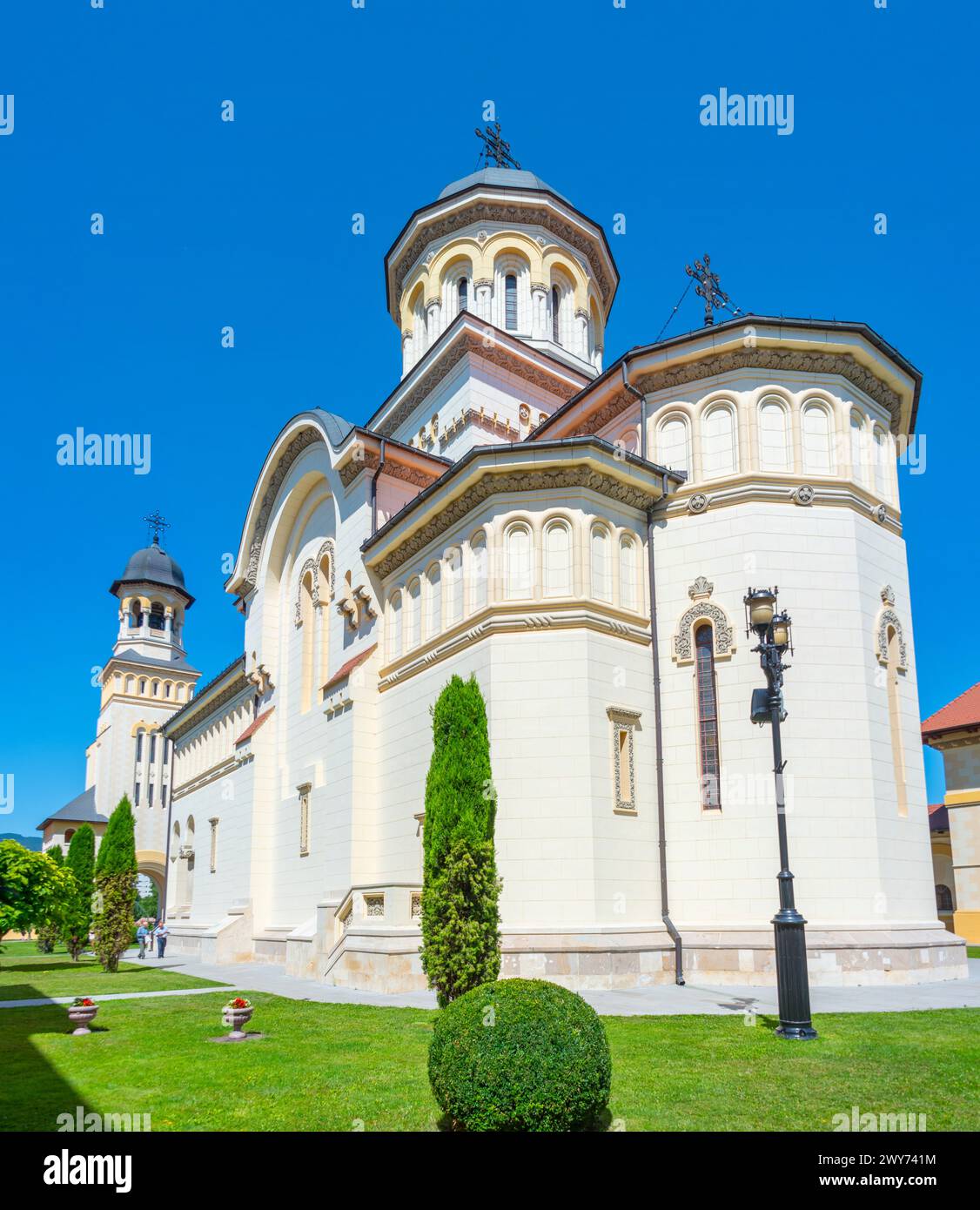 Die Kathedrale der Wiedervereinigung in Alba Iulia in Rumänien Stockfoto