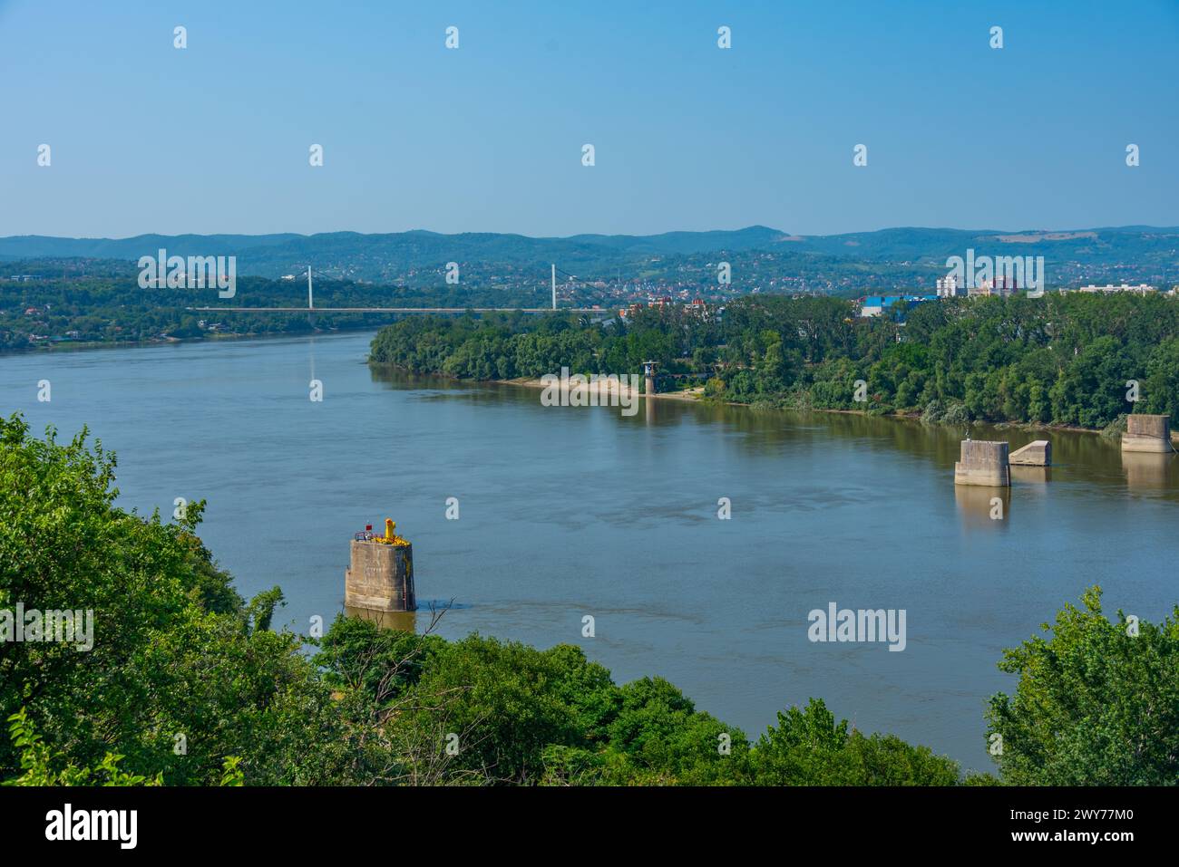 Ehemalige Franz-Josef-Brücke in Novi Sad, Serbien Stockfoto