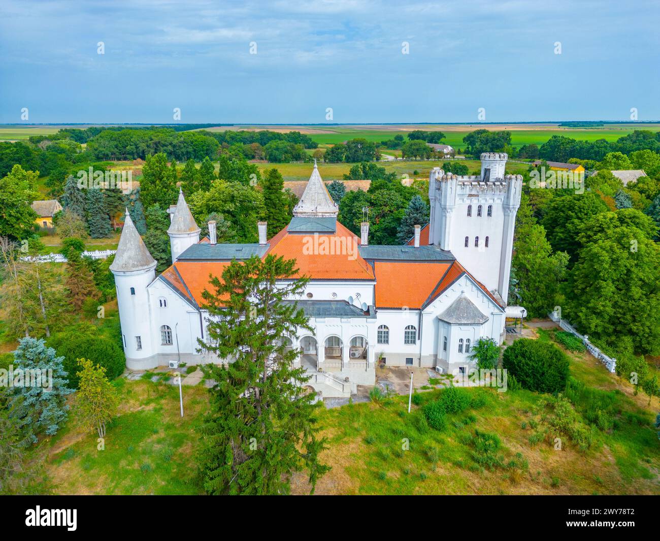 Fantastburg in Serbien an einem Sommertag Stockfoto