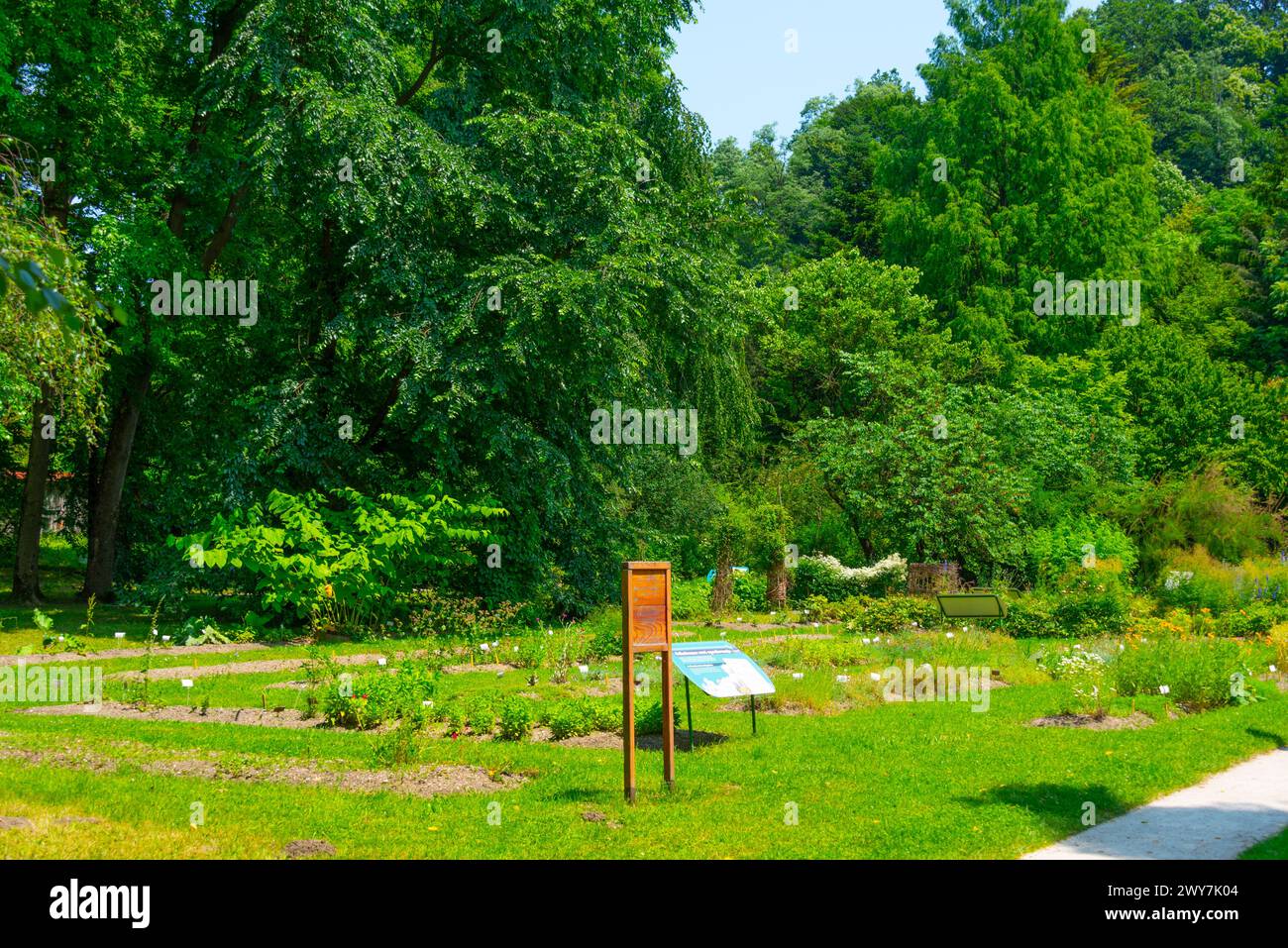 Botanischer Garten in der slowenischen Hauptstadt Ljubljana Stockfoto