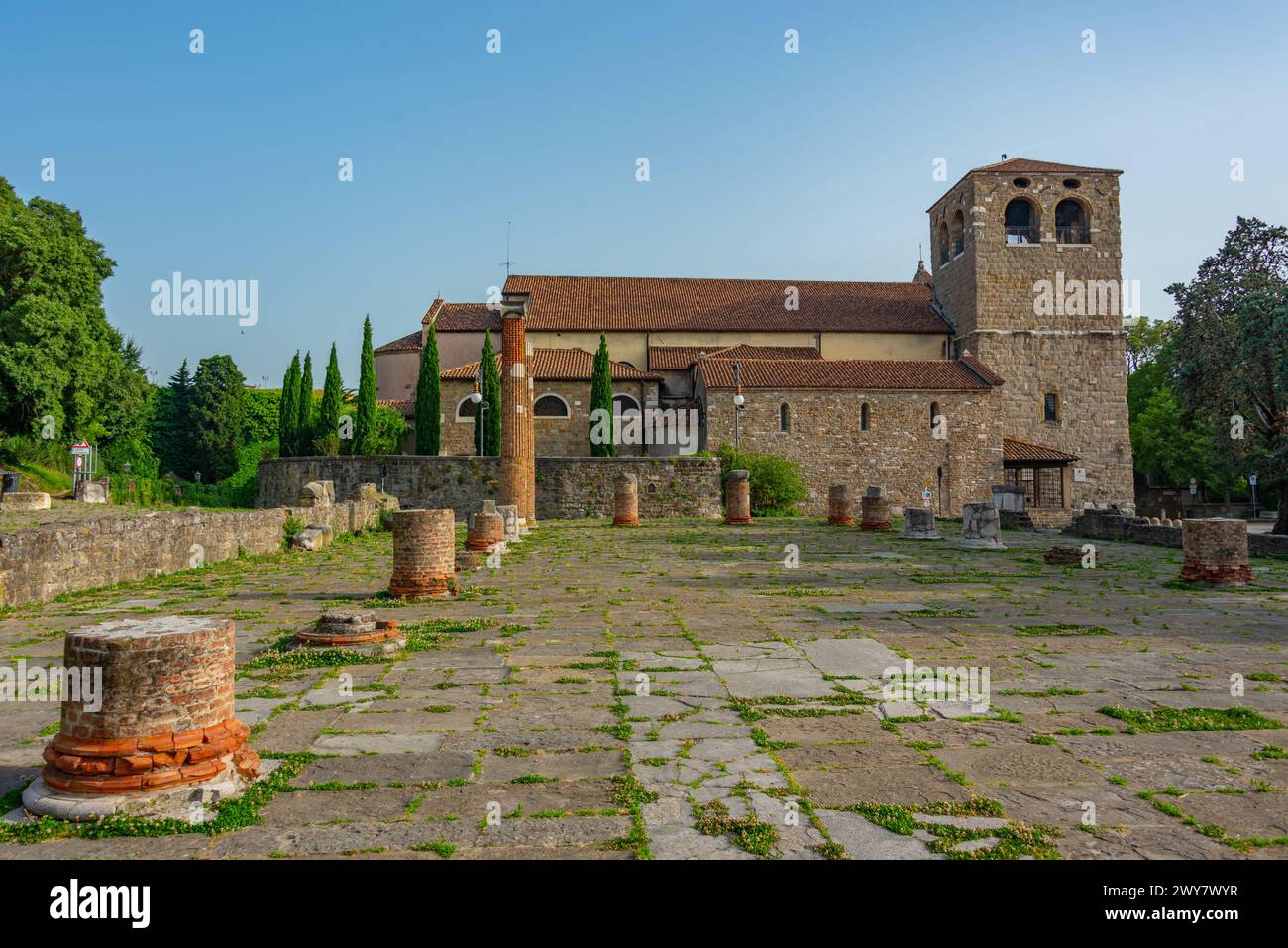 Kathedrale von San Giusto Martyre in der italienischen Stadt Triest Stockfoto