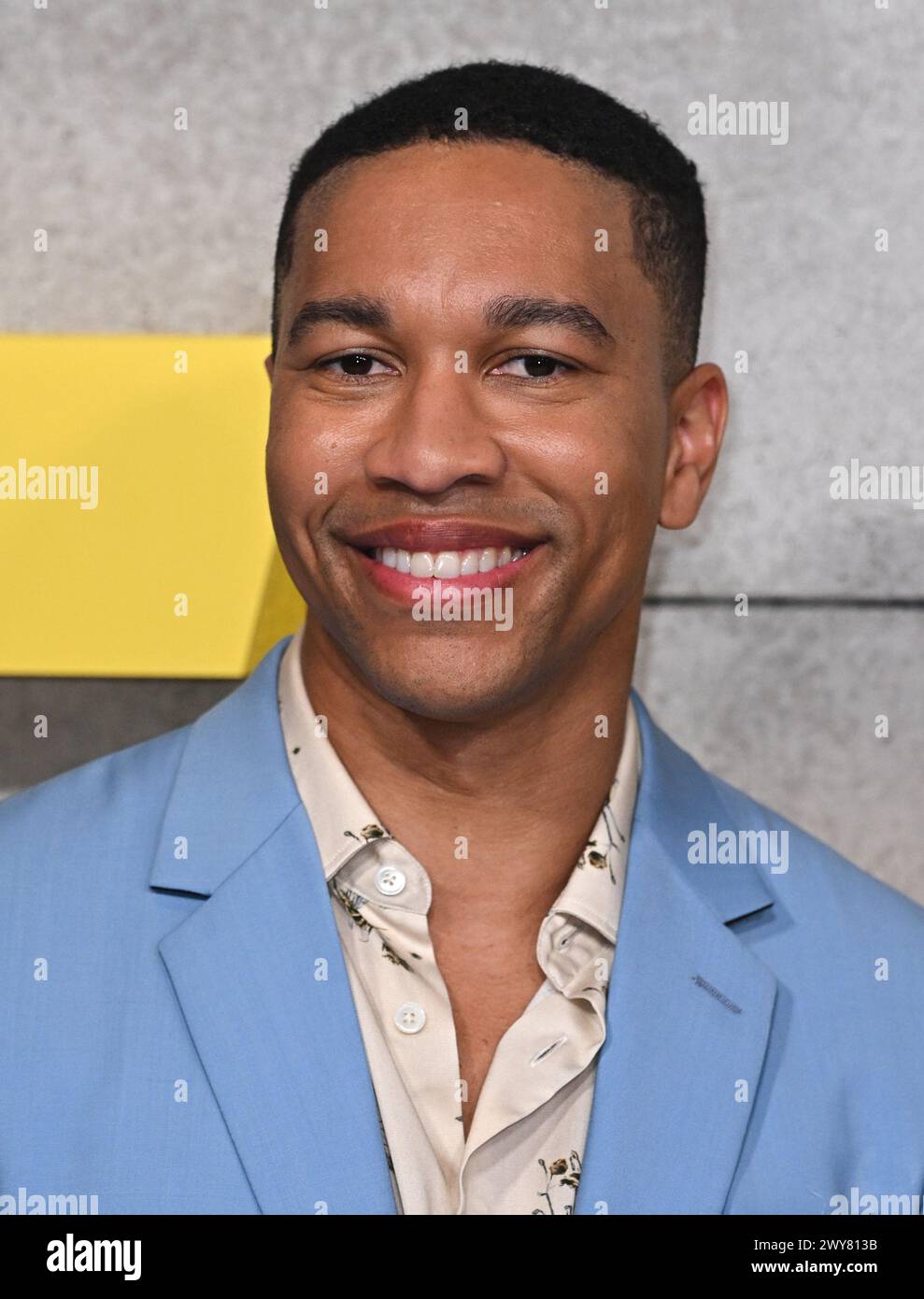 London, Großbritannien. April 2024. Aaron Moten kommt beim Fallout UK Special Screening, BBC Television Centre. Quelle: Doug Peters/EMPICS/Alamy Live News Stockfoto