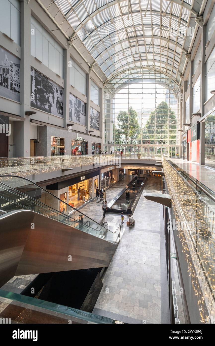 Die Shoppes at Marina Bay Sands Singapore Stockfoto