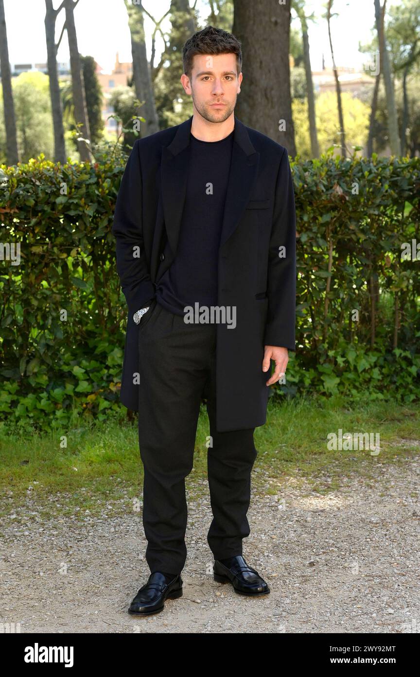 Edoardo Purgatori beim Photocall zum Kinofilm 'Flaminia' in der Villa Borghese. Rom, 04.04.2024 Stockfoto