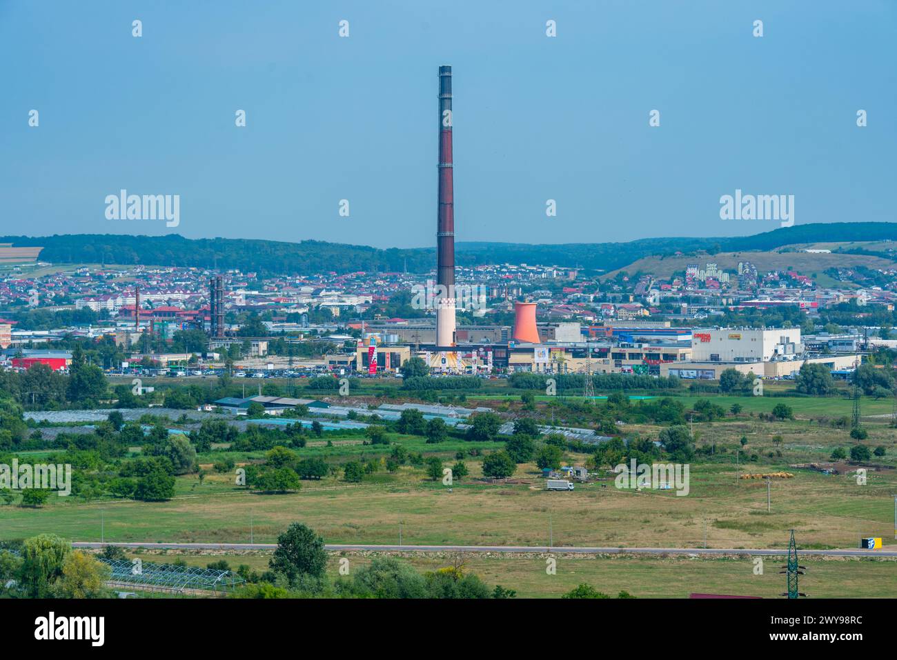 Suceava, Rumänien, 17. August 2023: Einkaufszentrum in Suceava, Rumänien Stockfoto