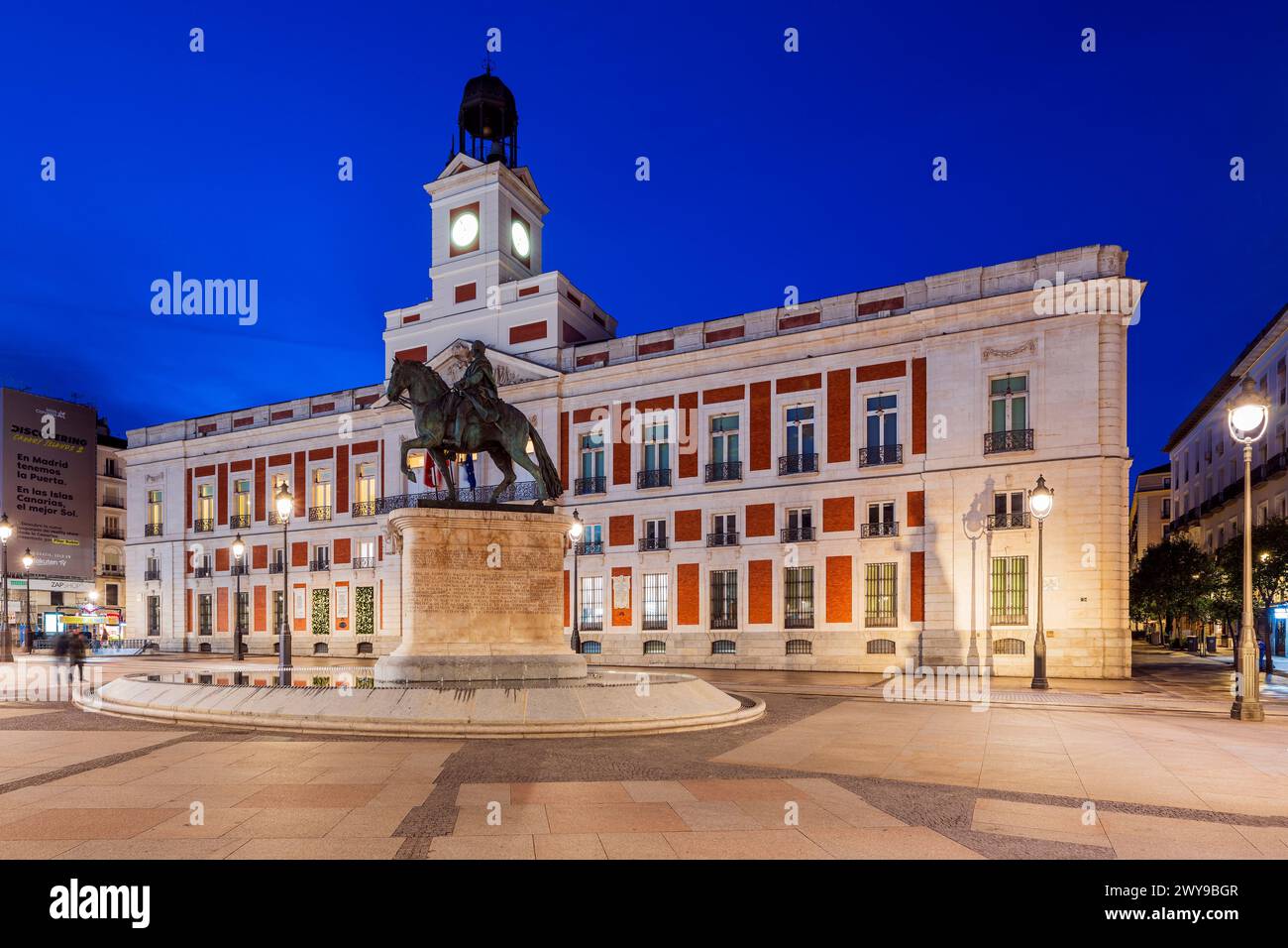 Royal House of the Post Office oder Real Casa de Correos, Puerta del Sol, Madrid, Spanien Stockfoto
